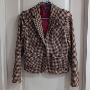 Vintage American Eagle brown houndstooth blazer